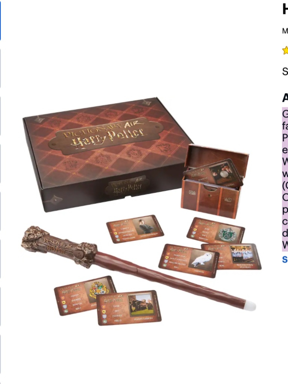 Pictionary Air Harry Potter Edition Board Game